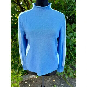 Vineyard Vines Women's Blue Cashmere Turtleneck Sweater XXS #004